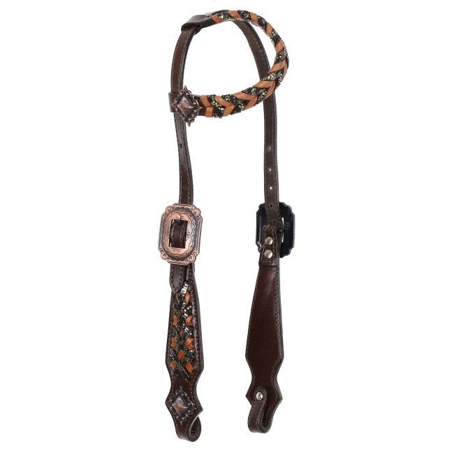Showman Limited Edition Western Stitch One Ear Headstall and Breastcollar Set
