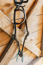 PLR One Ear Headstall Tie End Colored Stitching