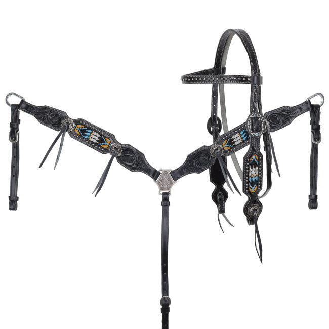 Showman Beaded Buckaroo Tack Set