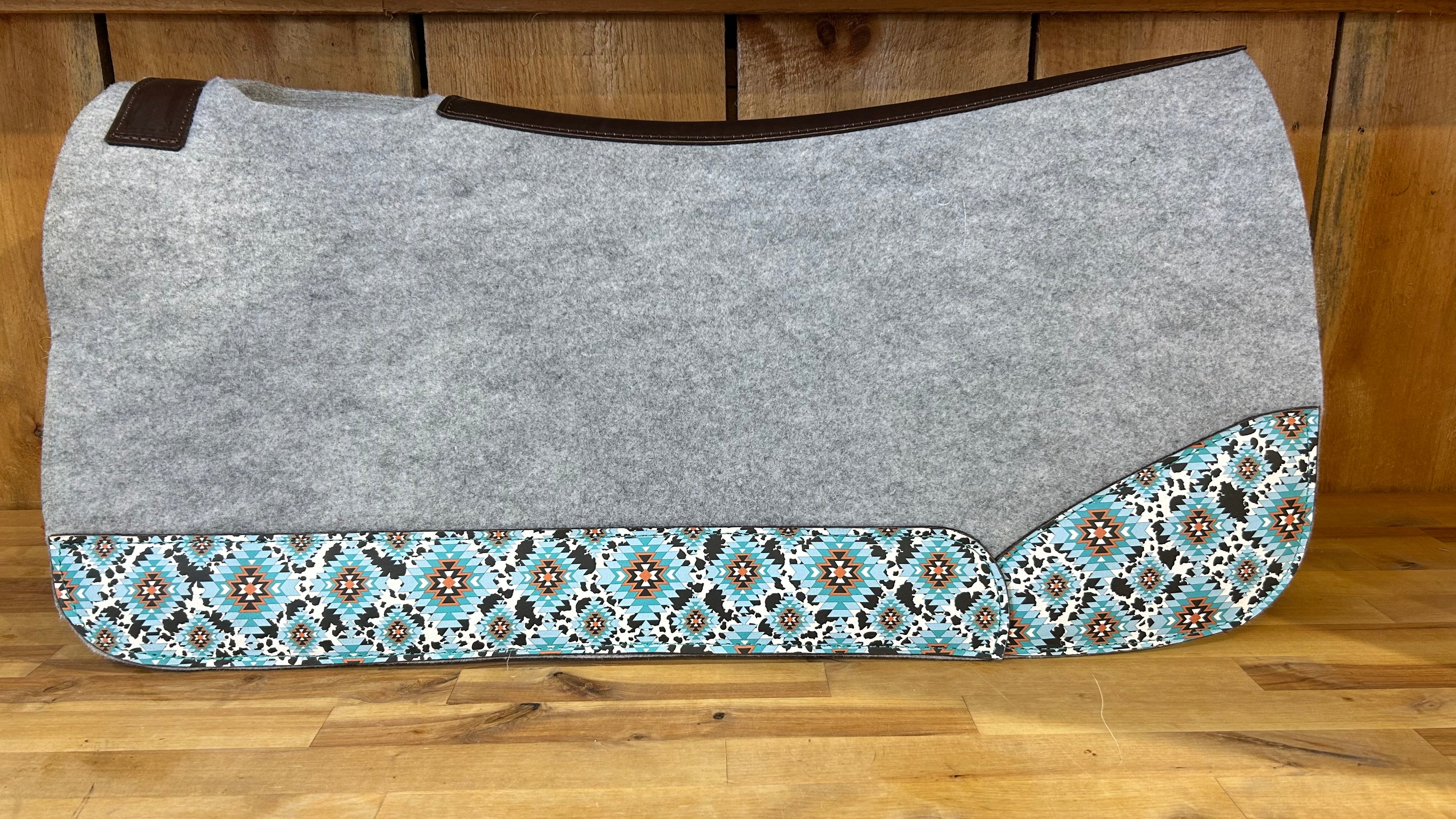 PLR Cow Aztec Saddle Pad