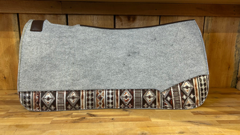 PLR Silver Aztec Saddle Pad