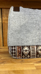 PLR Silver Aztec Saddle Pad