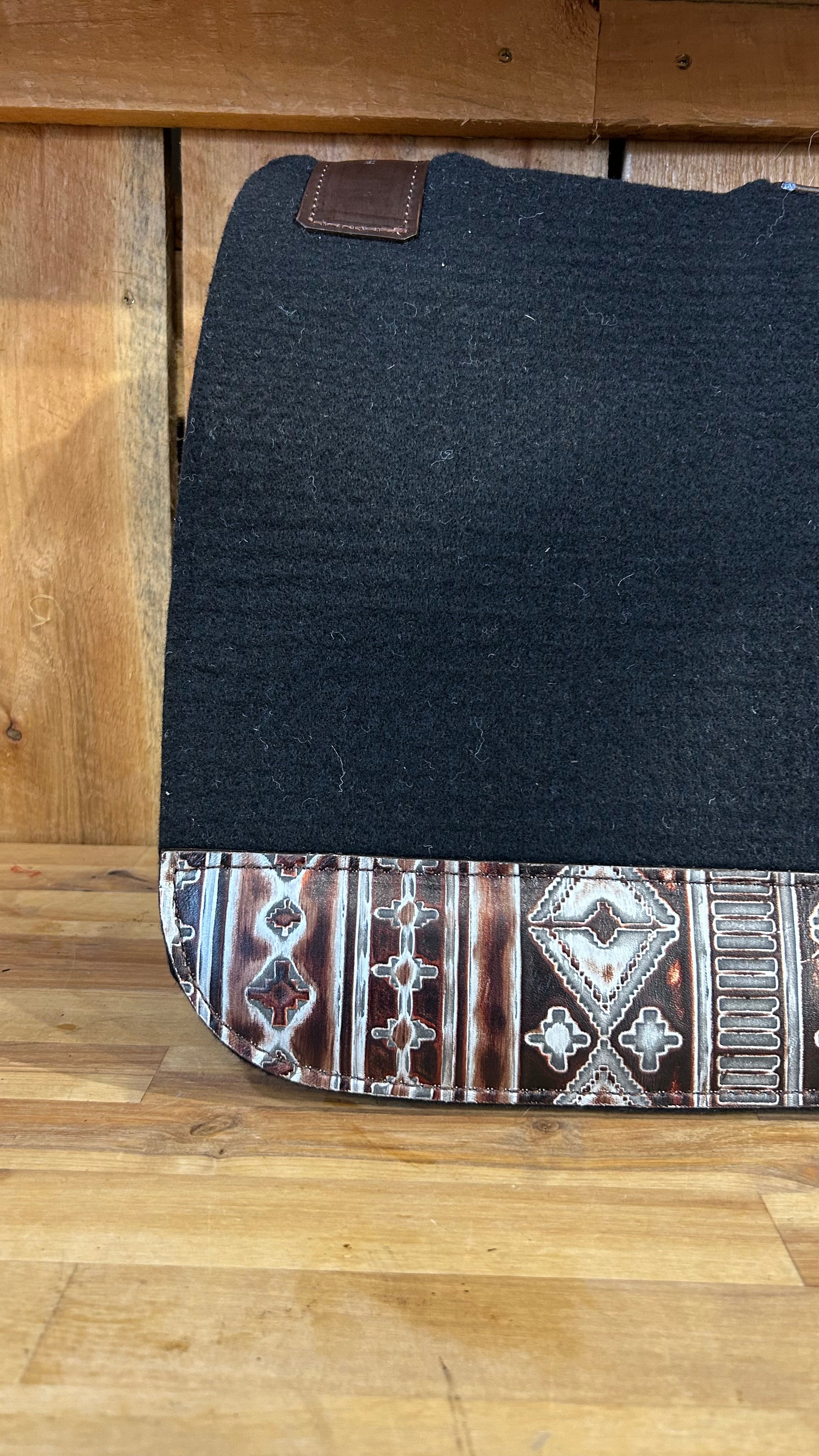 PLR Silver Aztec Black Saddle Pad