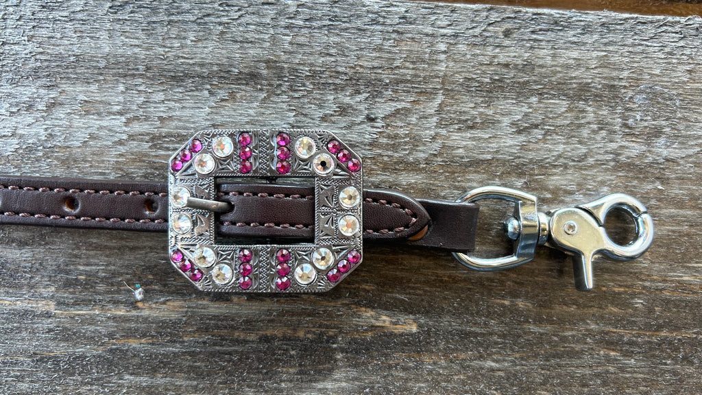 PLR Pink Cowhide Cowgirl Wither Strap