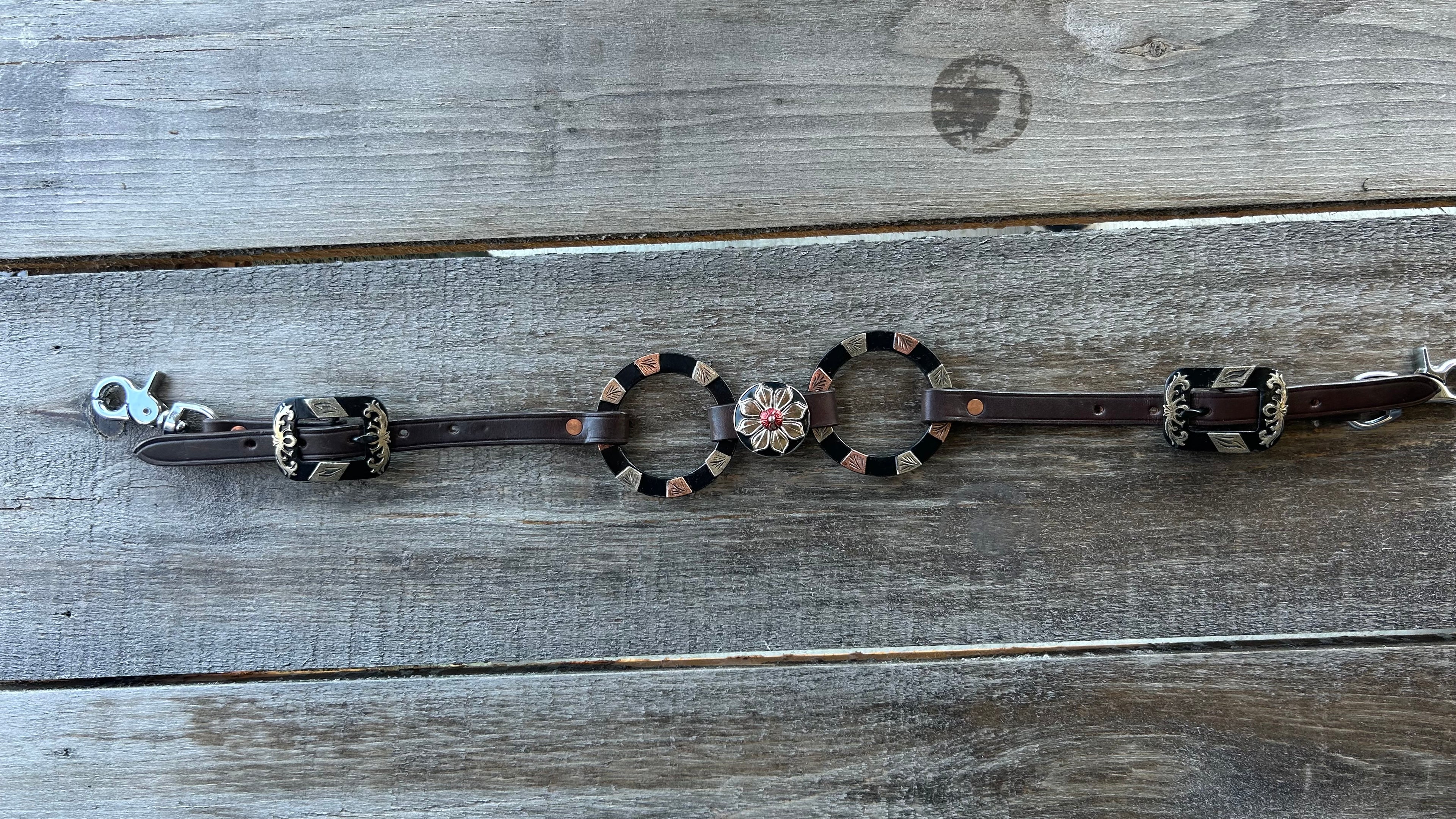 PLR Two Tone Floral Wither Strap