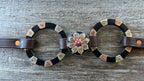 PLR Two Tone Floral Wither Strap