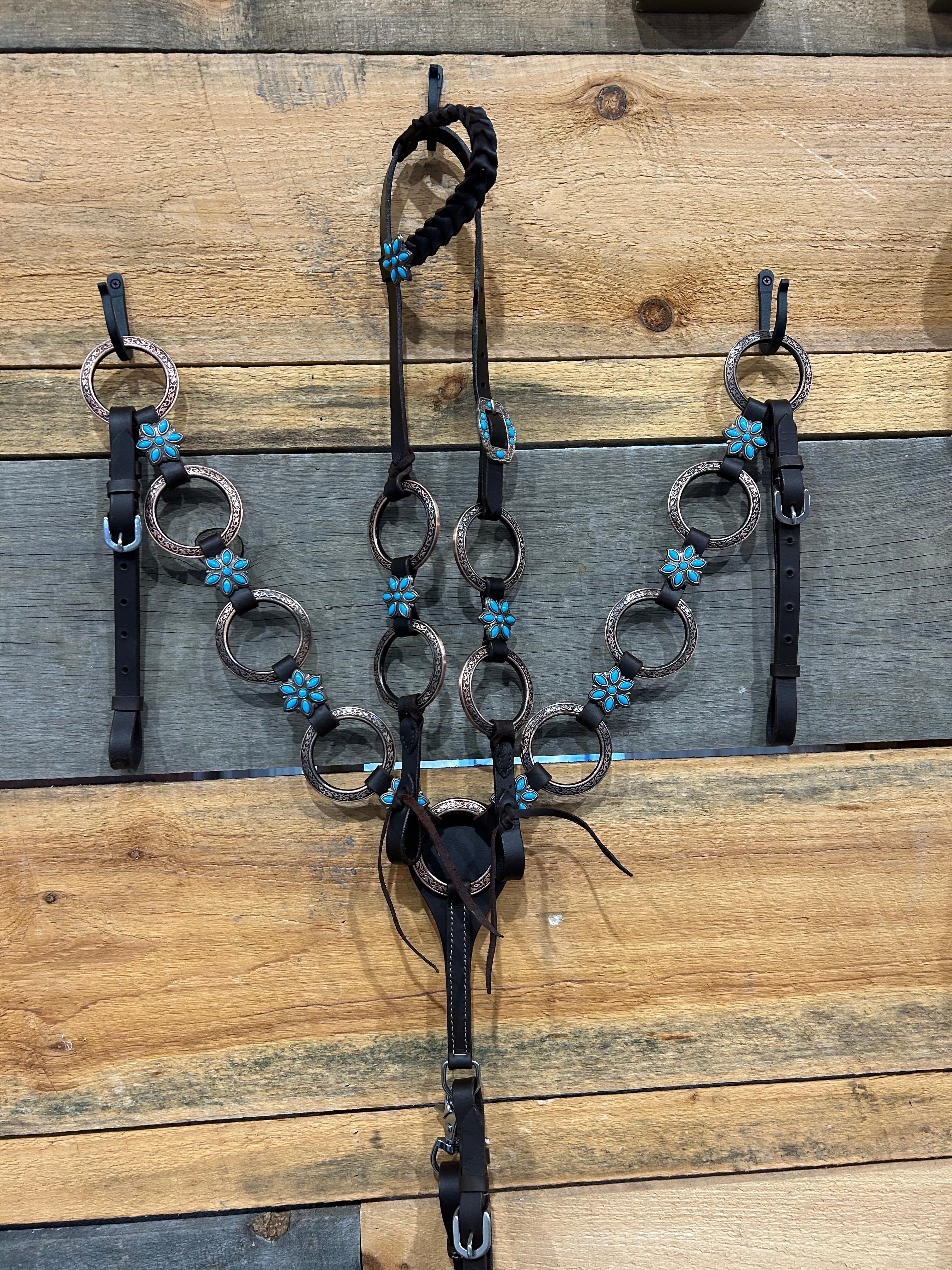 PLR Turquoise Tumbleweed Tack Set