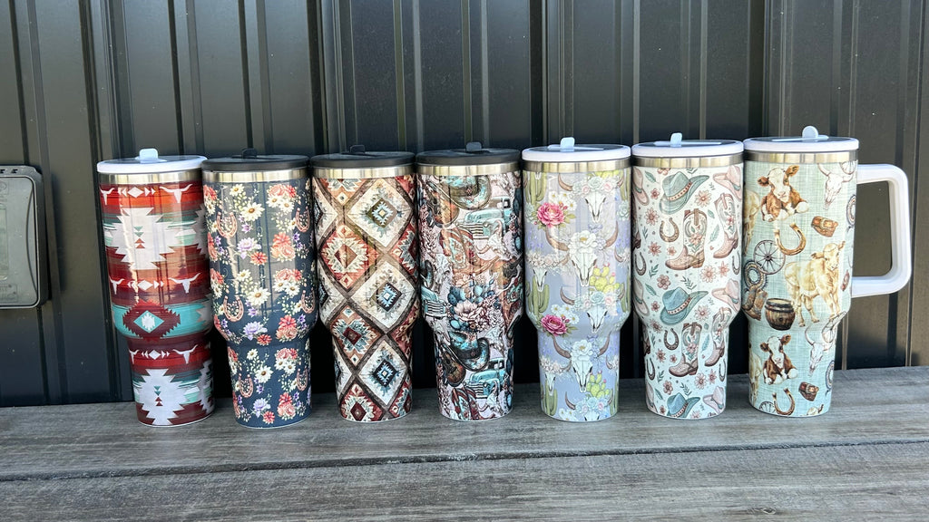 PLR 40oz No Spill Tumblers