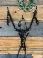 PLR White Boot Stitch Betty Tack Set