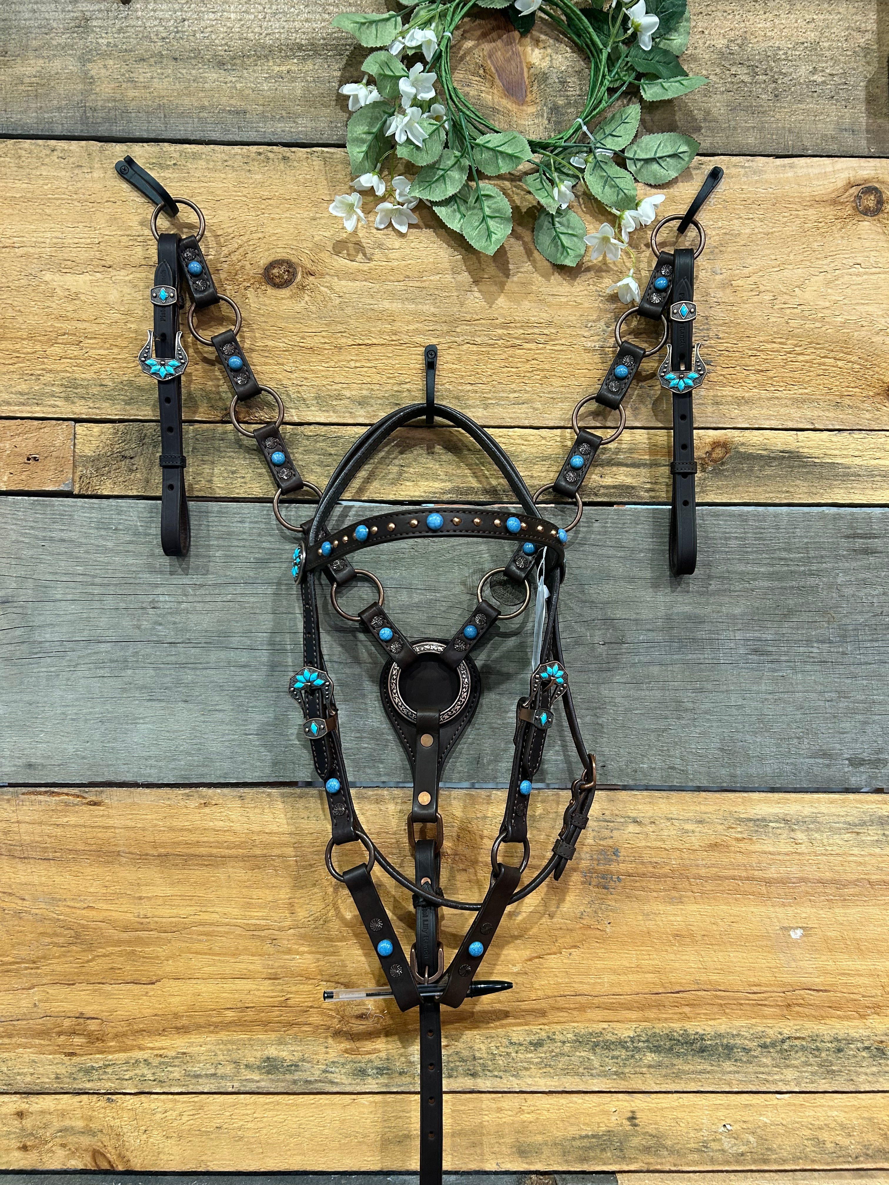 PLR Turquoise Stone Tack Set