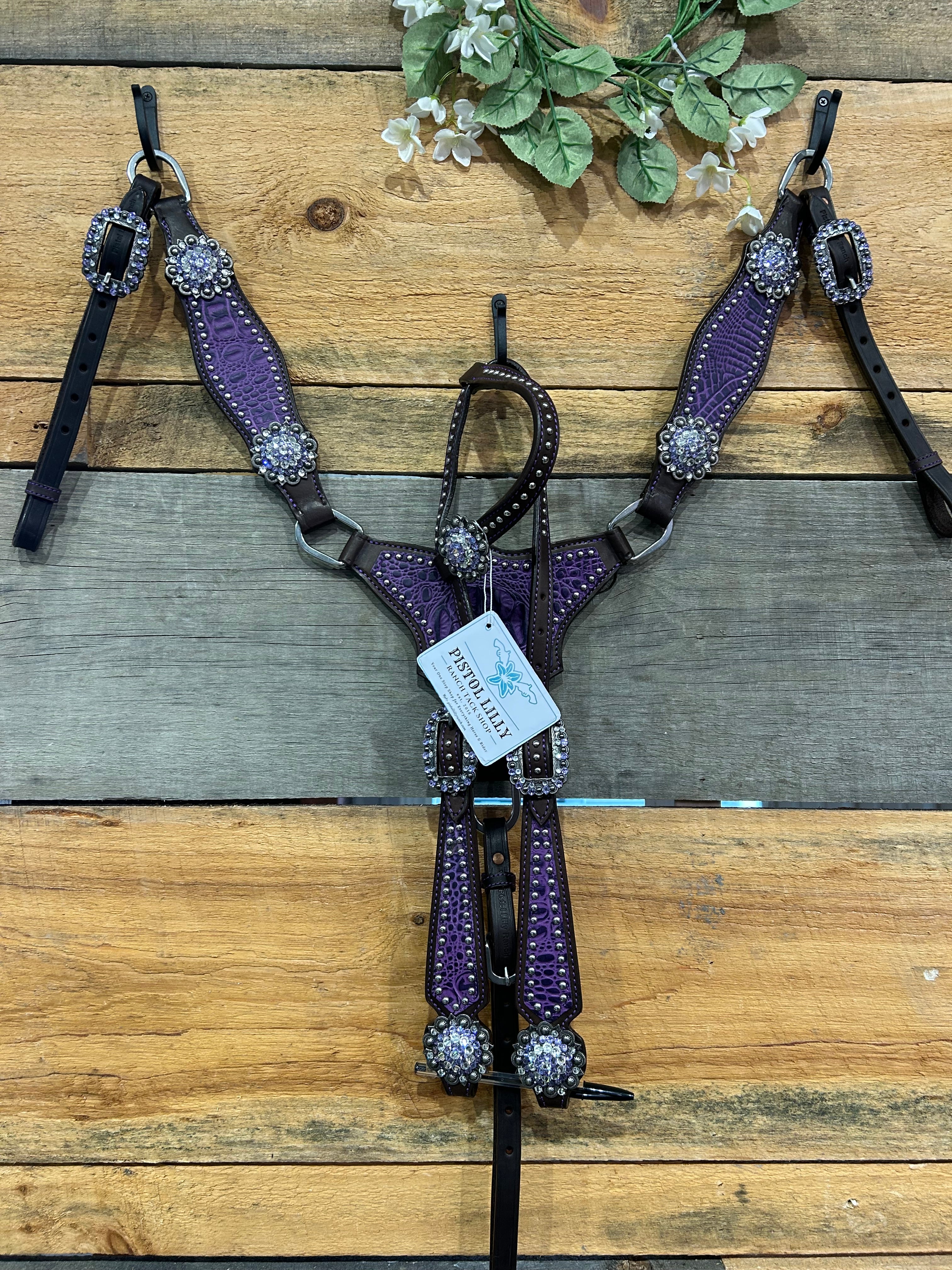 PLR Purple Gator Tack Set