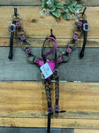 PLR Pink Cowhide Cowgirl Tack Set