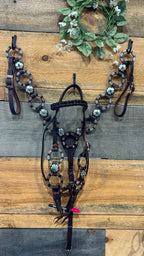 PLR Silver And Gold Gunsmoke Tack Set