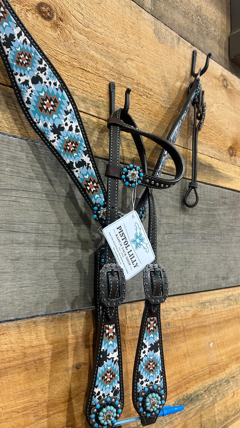 PLR Cow Aztec Tack Set