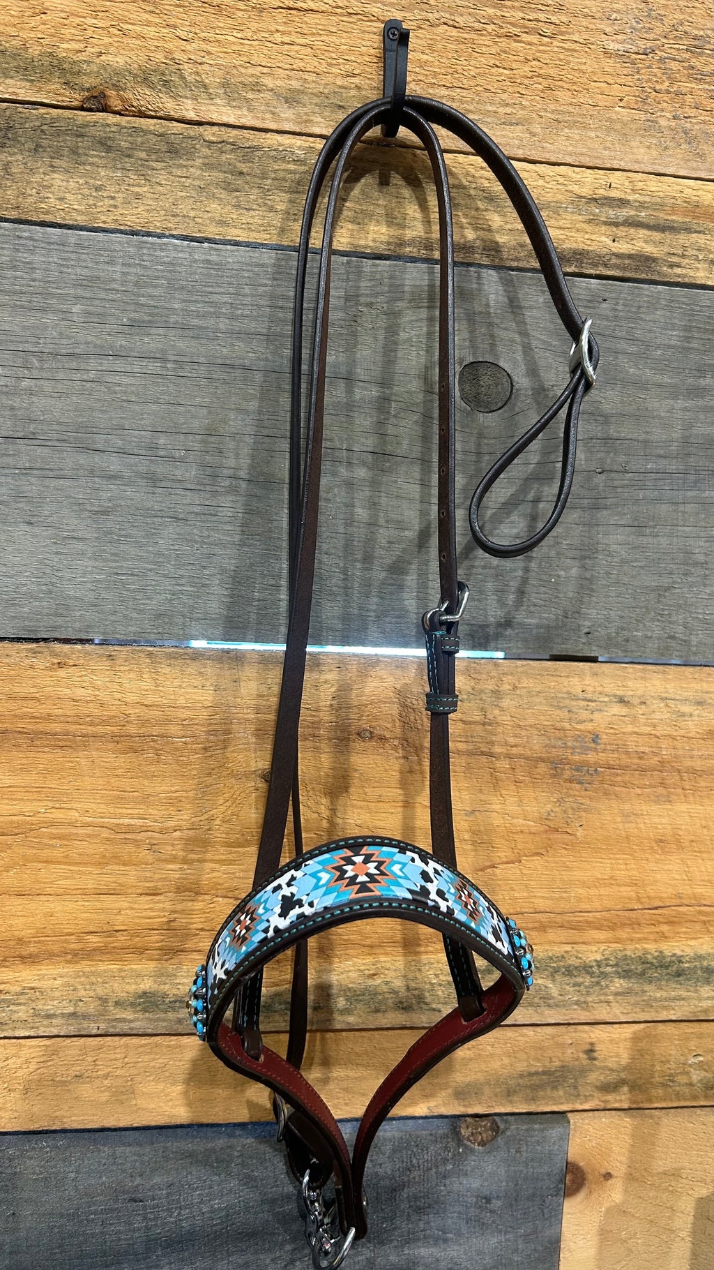 PLR Cow Aztec Tie Down