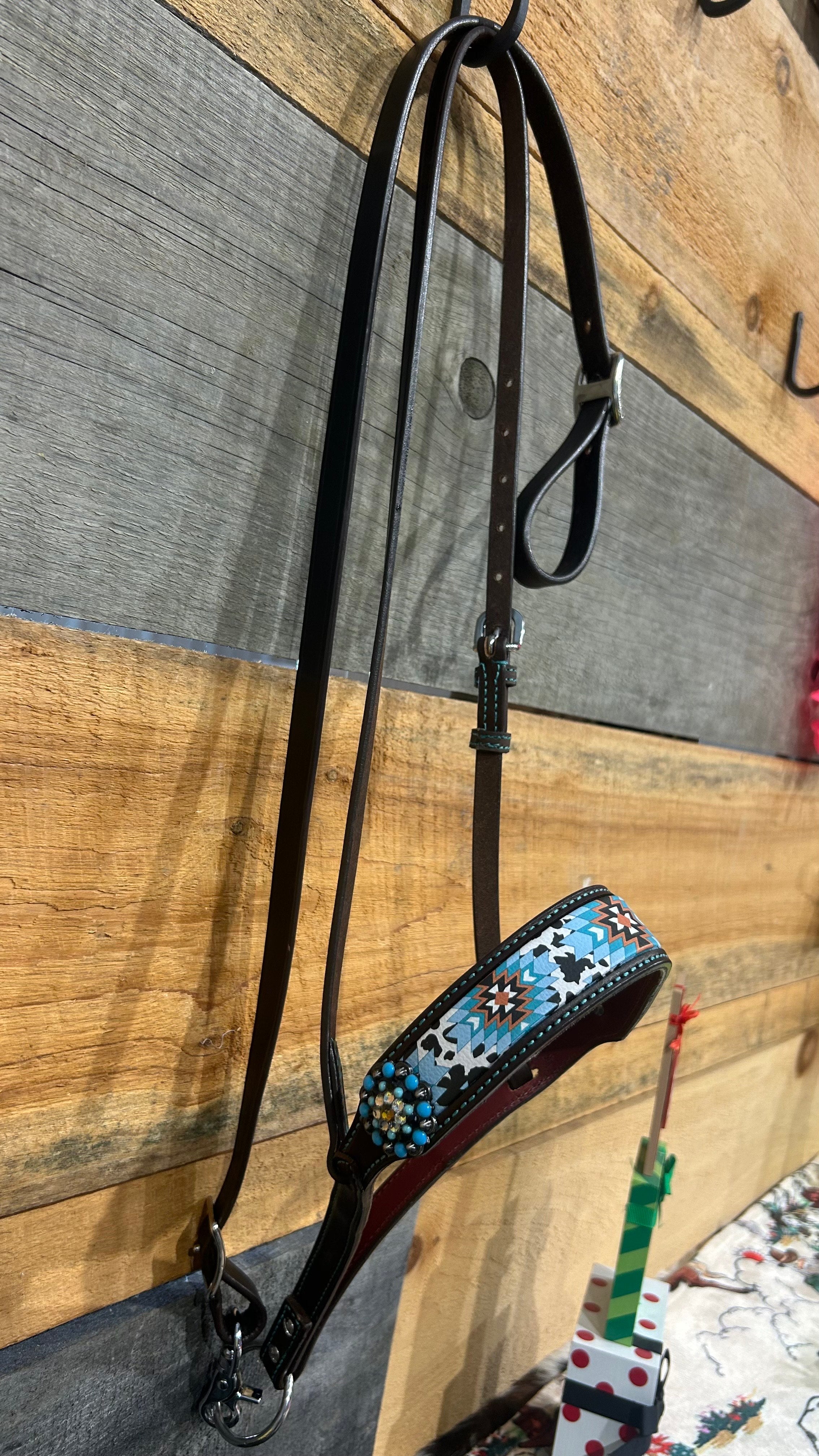 PLR Cow Aztec Tie Down