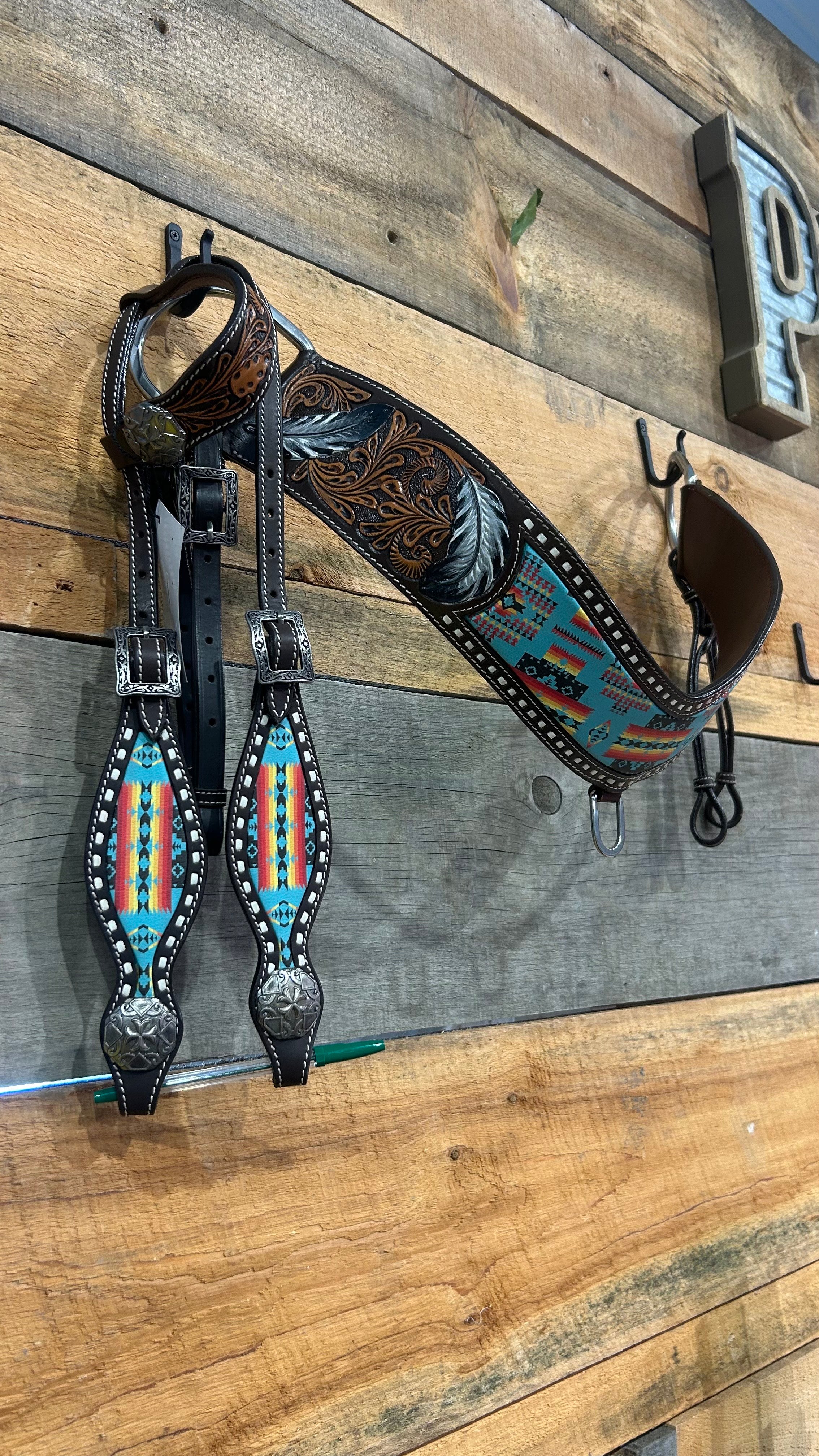 PLR Tooled Traditions Tack Set