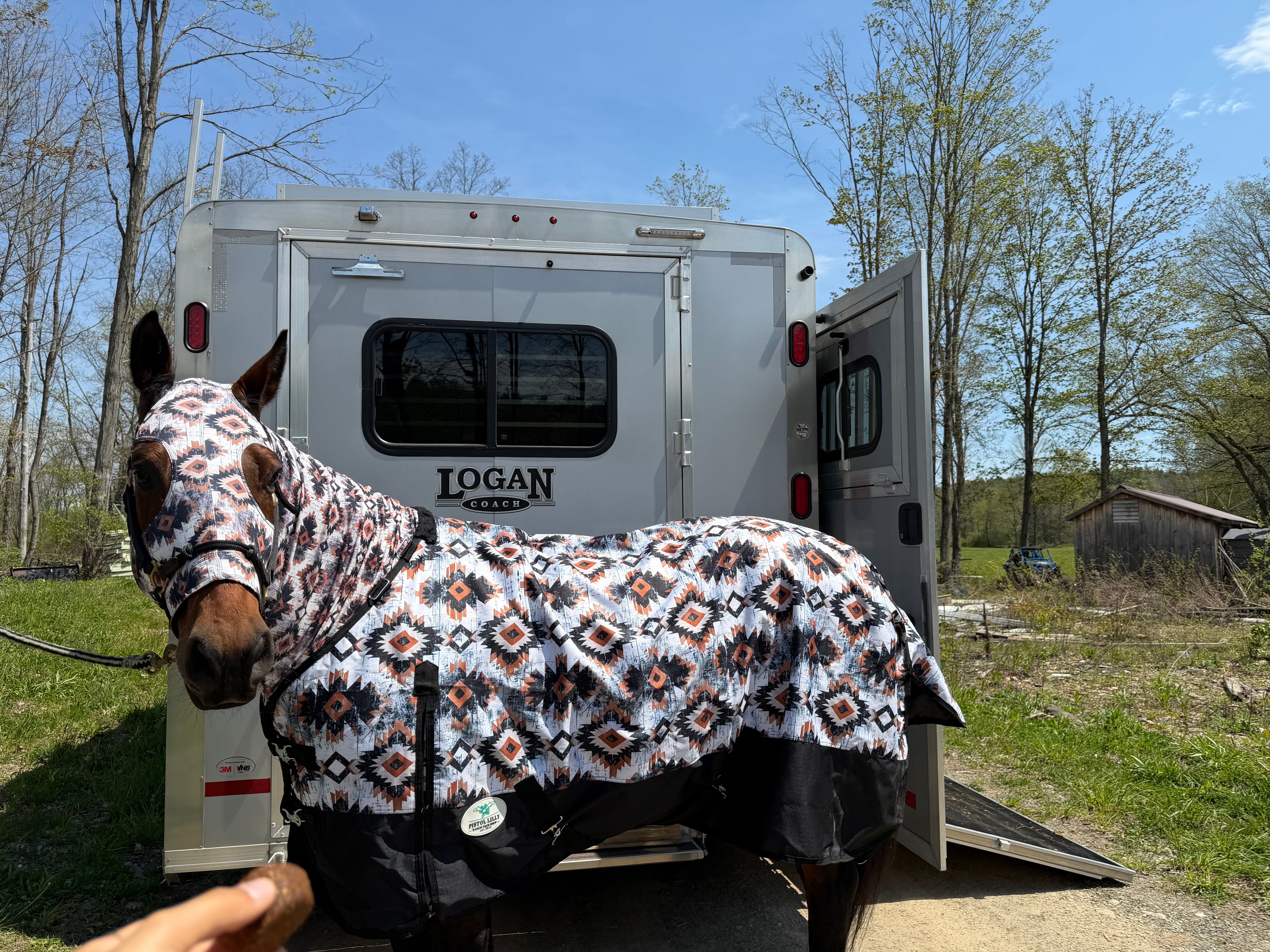 PLR Rain Sheet Rust Aztec