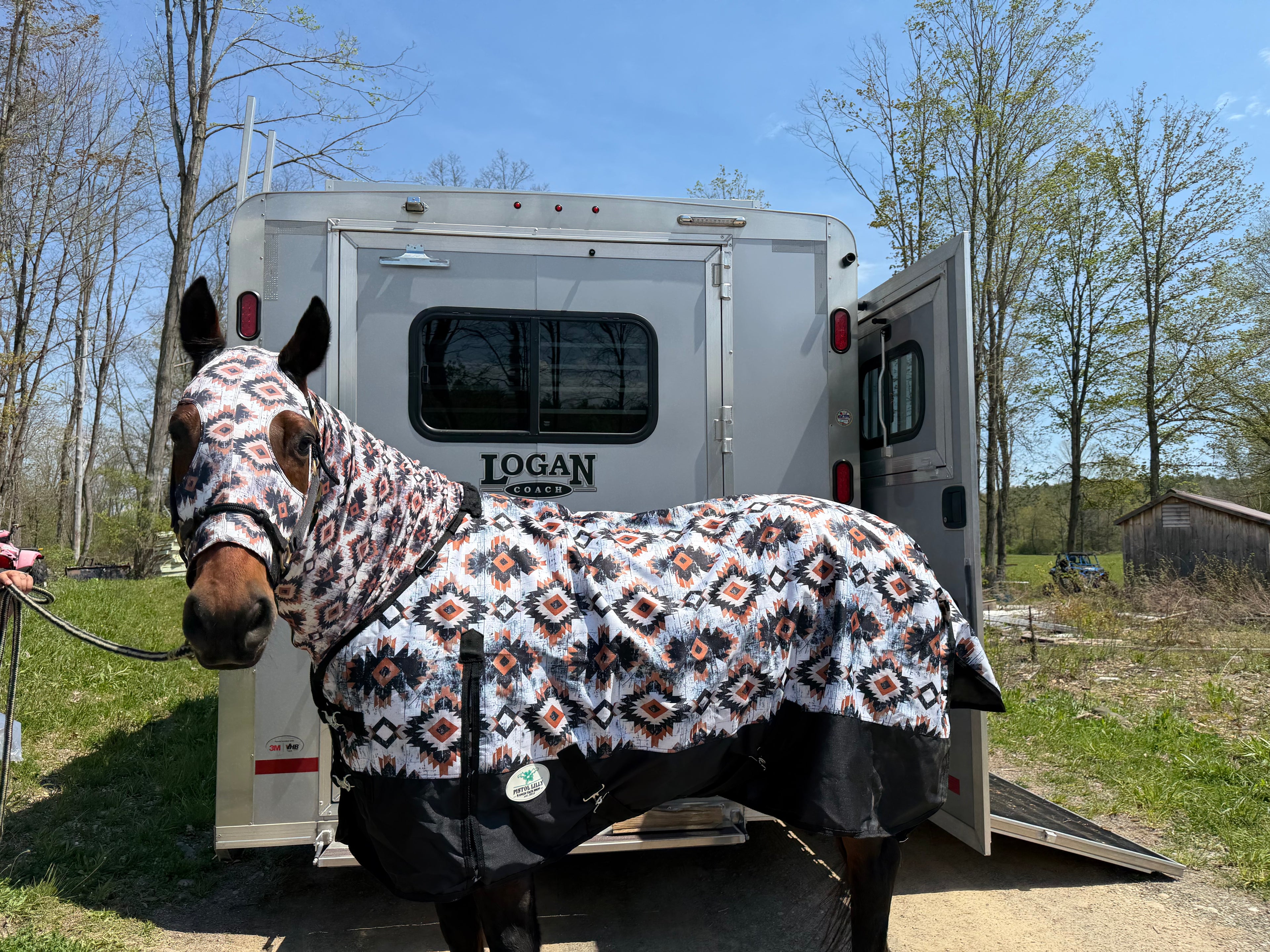 PLR Rain Sheet Rust Aztec