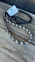 PLR Black Braided Barrel Reins