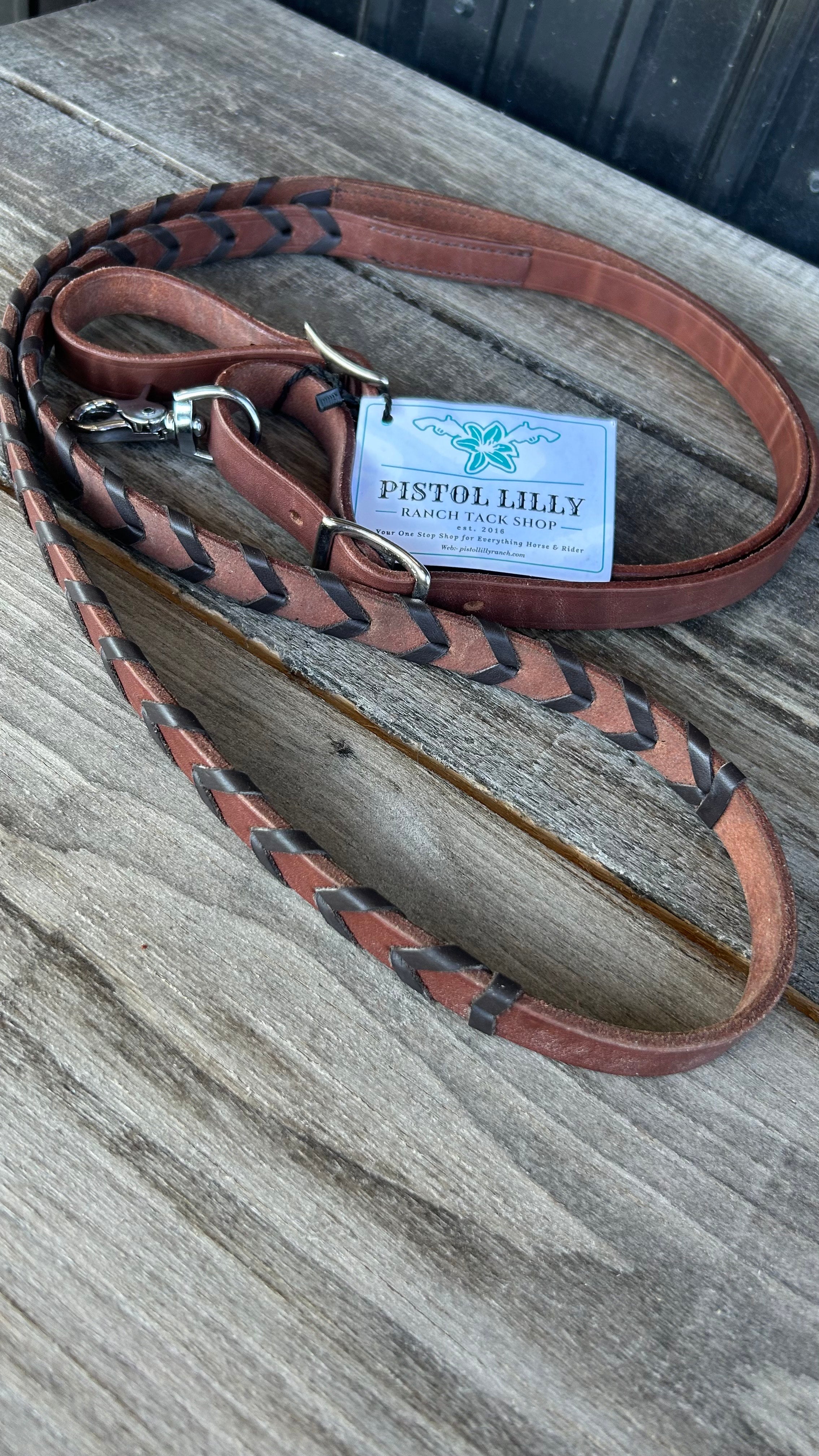 PLR Laced Barrel Reins