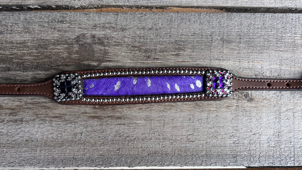 PLR Purple Dust Cowhide Wither Strap