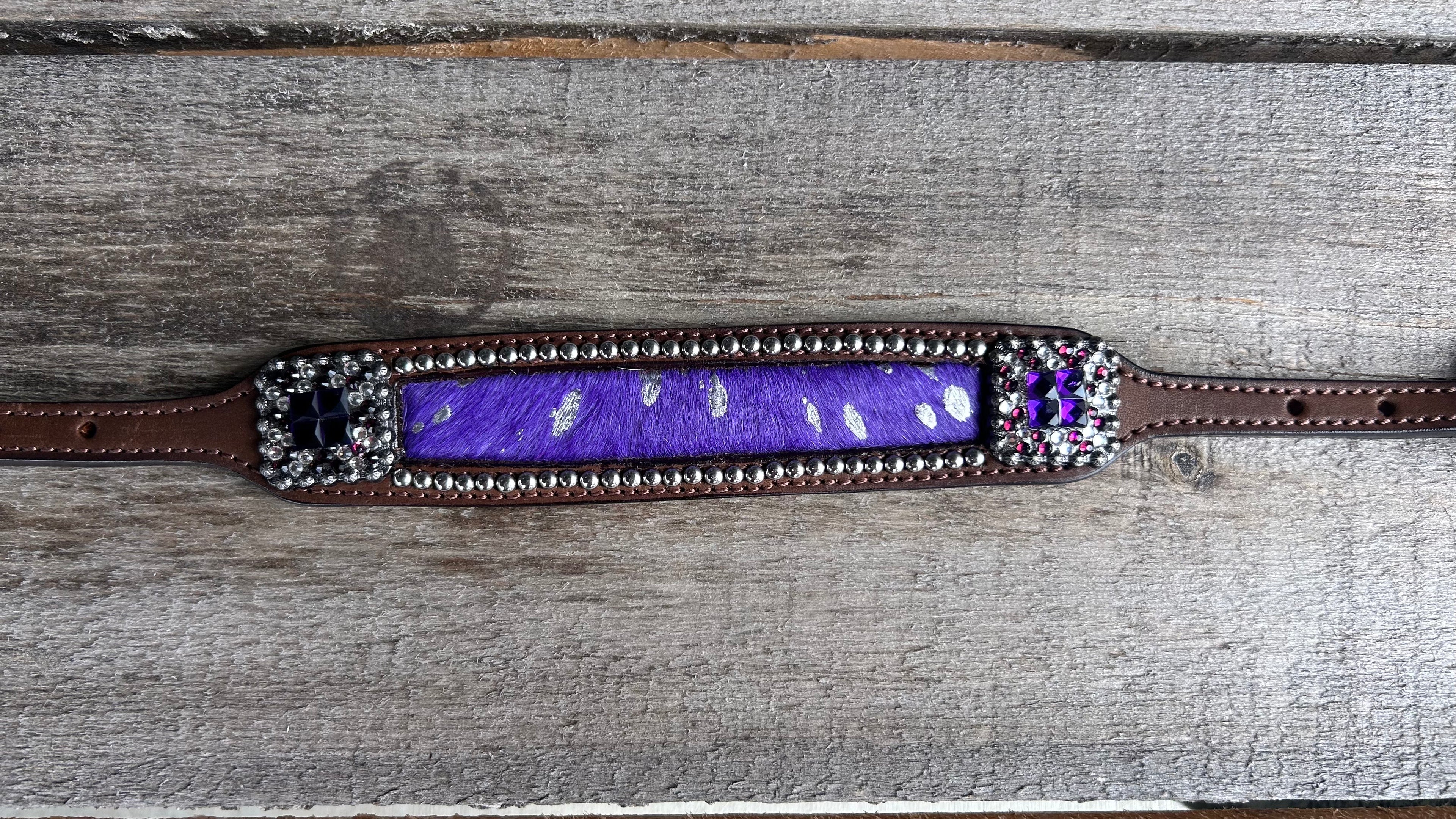 PLR Purple Dust Cowhide Wither Strap