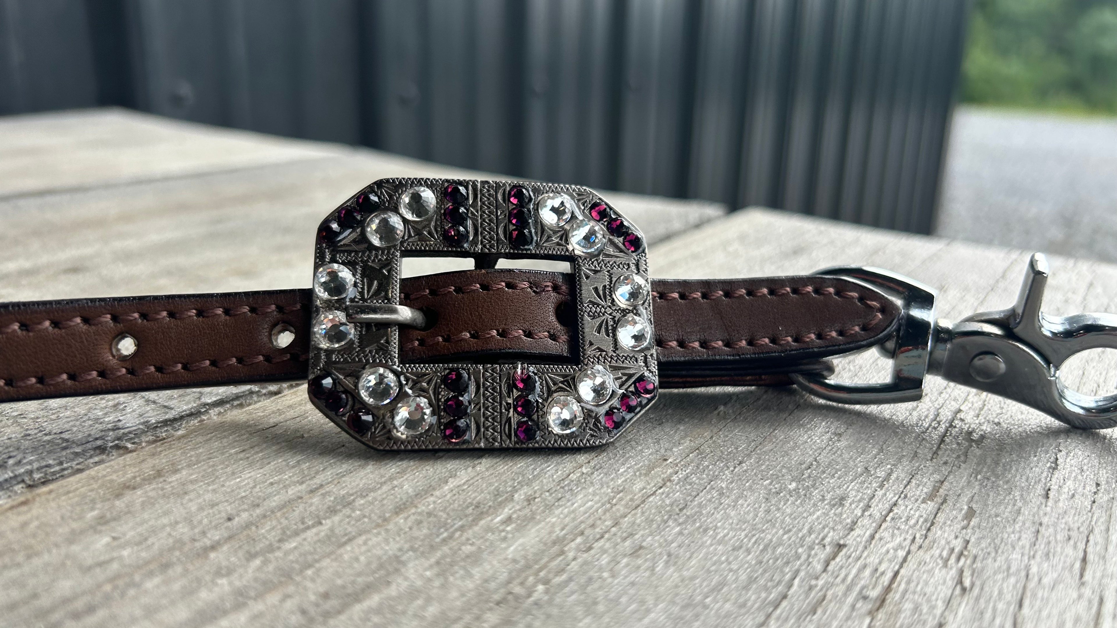 PLR Purple Dust Cowhide Wither Strap