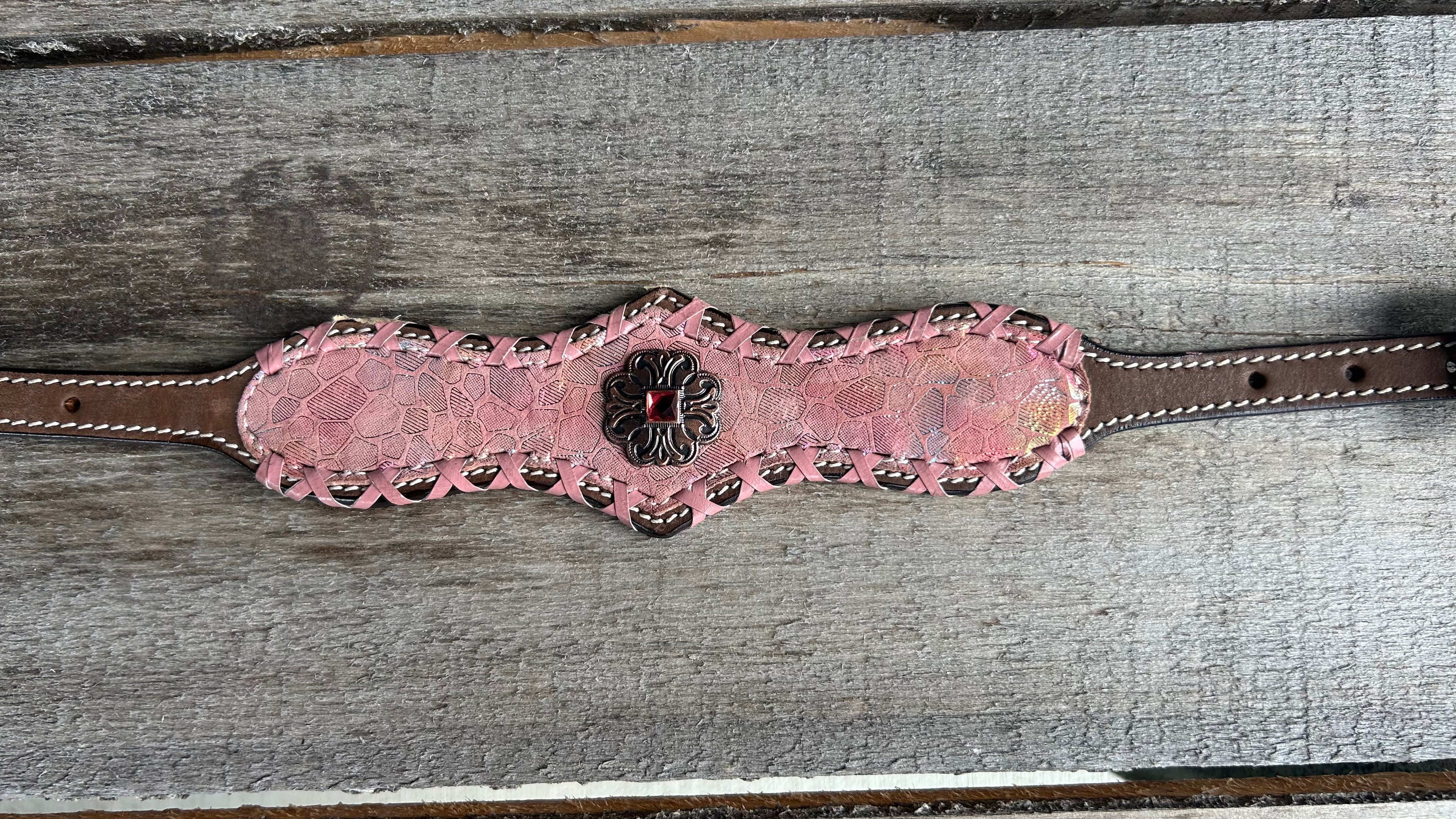 PLR Pink Champagne Cowgirl Wither Strap