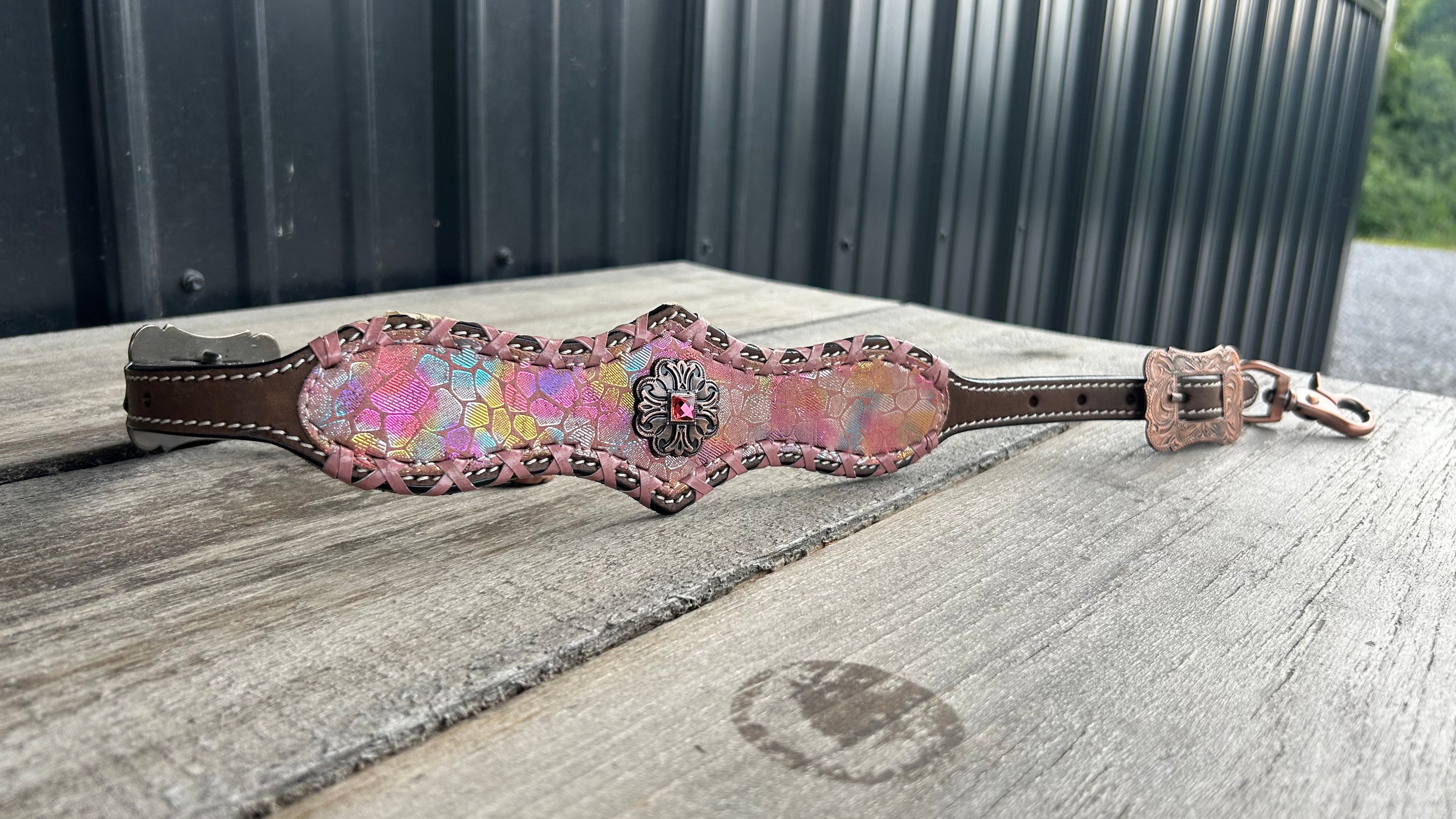 PLR Pink Champagne Cowgirl Wither Strap