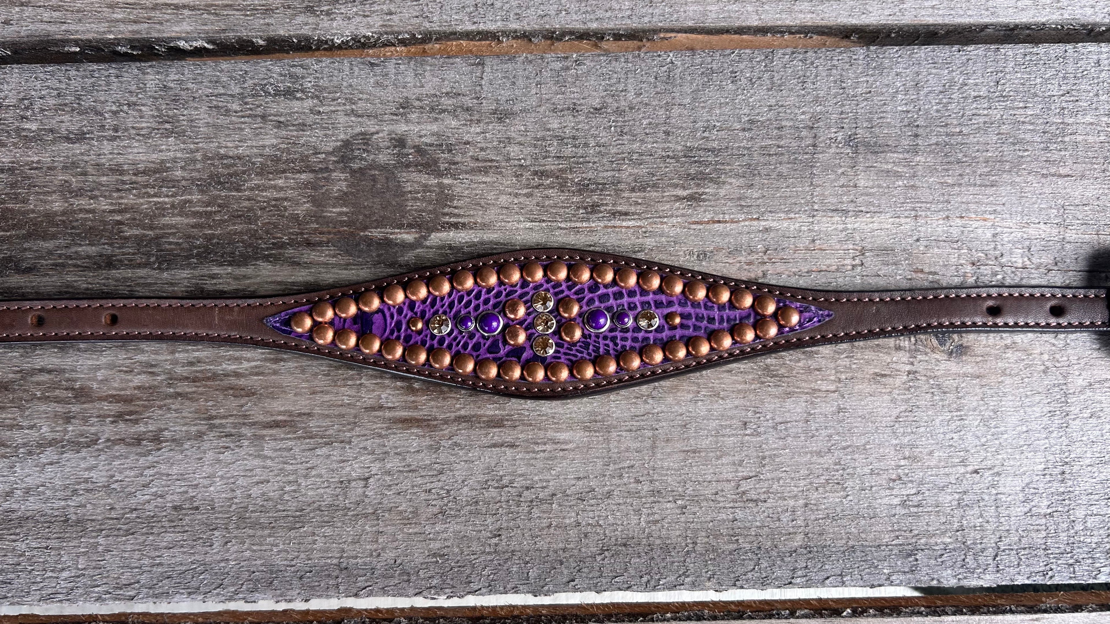 PLR Purple Copper Cowgirl Wither Strap