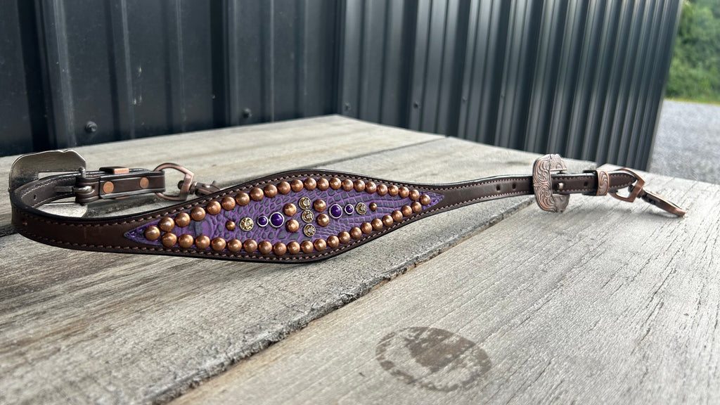 PLR Purple Copper Cowgirl Wither Strap