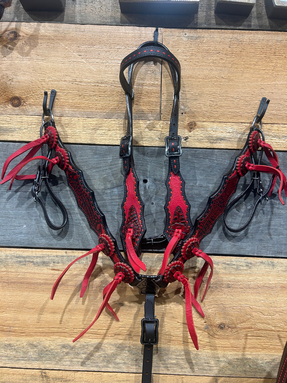 PLR Red Hot Gator Tack Set