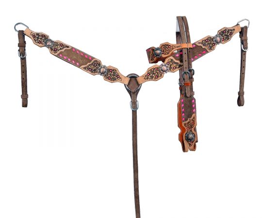 Showman Dusty Rose Tack Set