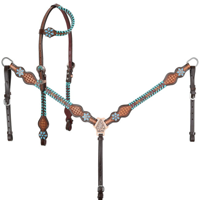 Showman Turquoise Trailblazer Tack Set