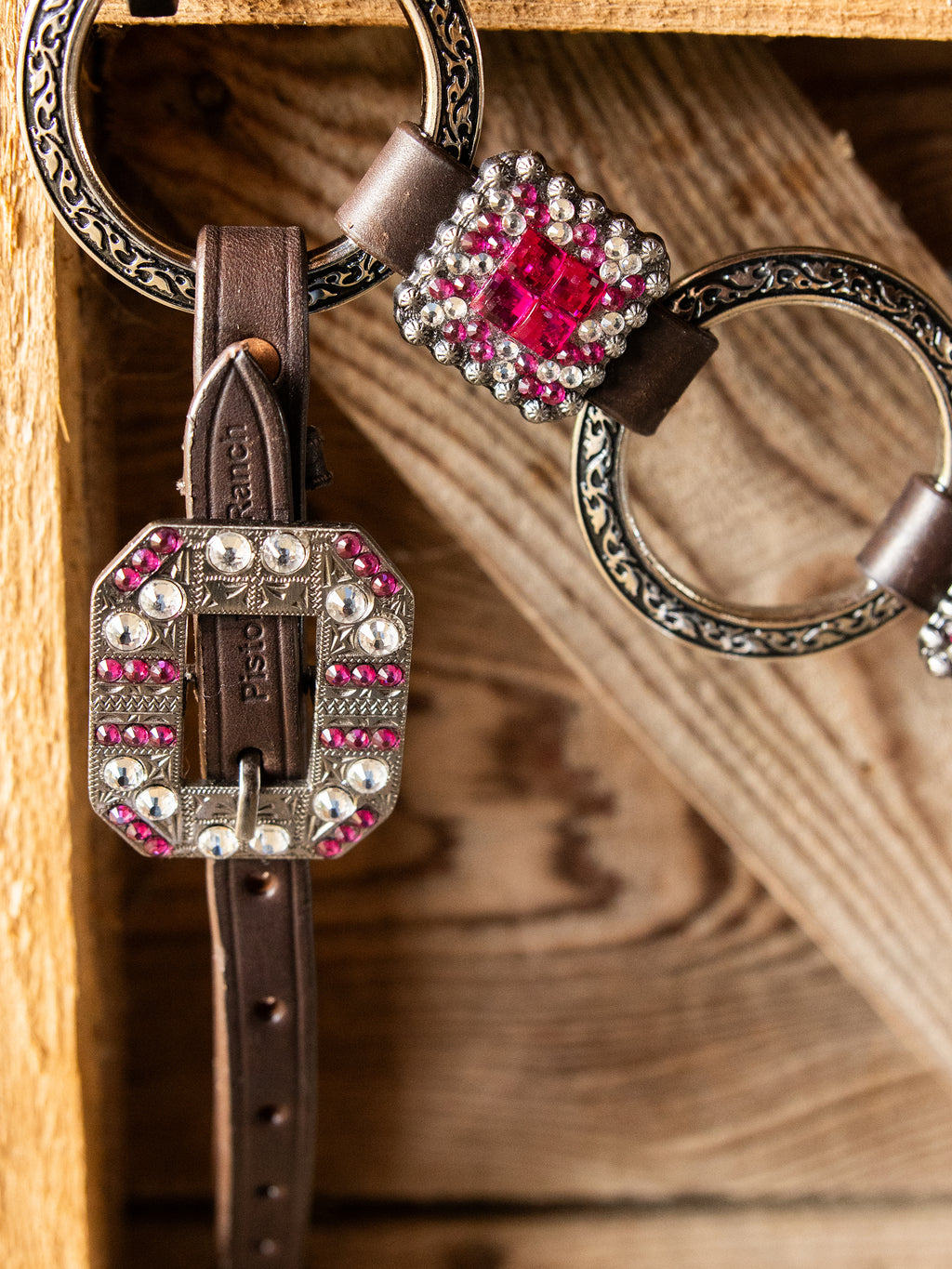 PLR Pink Cowhide Cowgirl Tack Set