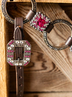 PLR Pink Cowhide Cowgirl Tack Set
