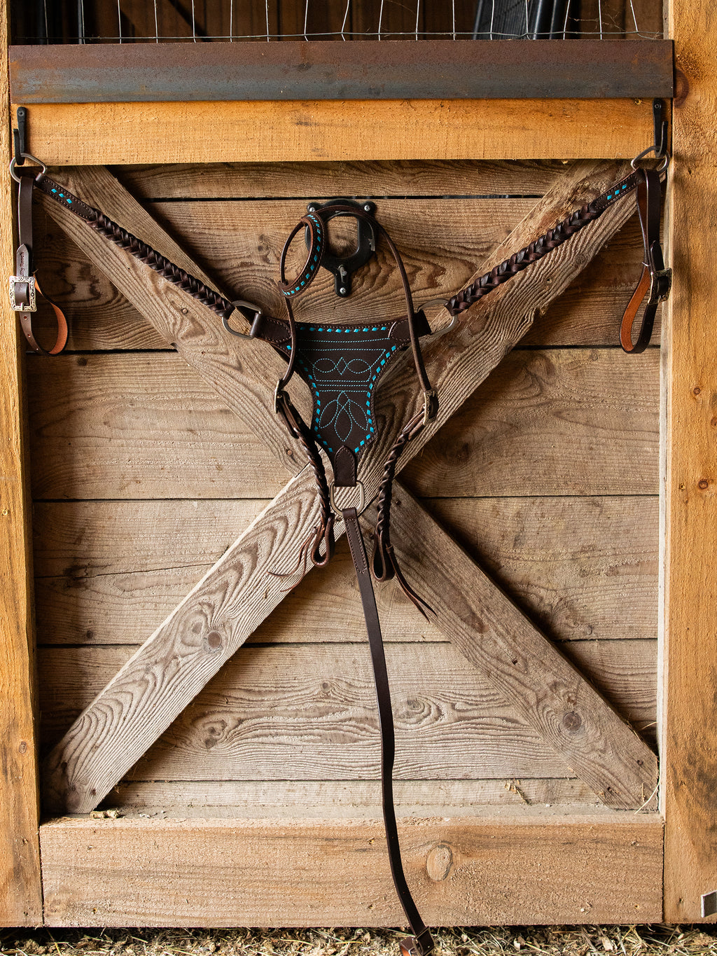 PLR Turquoise Boot Stitch Betty Tack Set