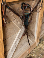 PLR Turquoise Boot Stitch Betty Tack Set