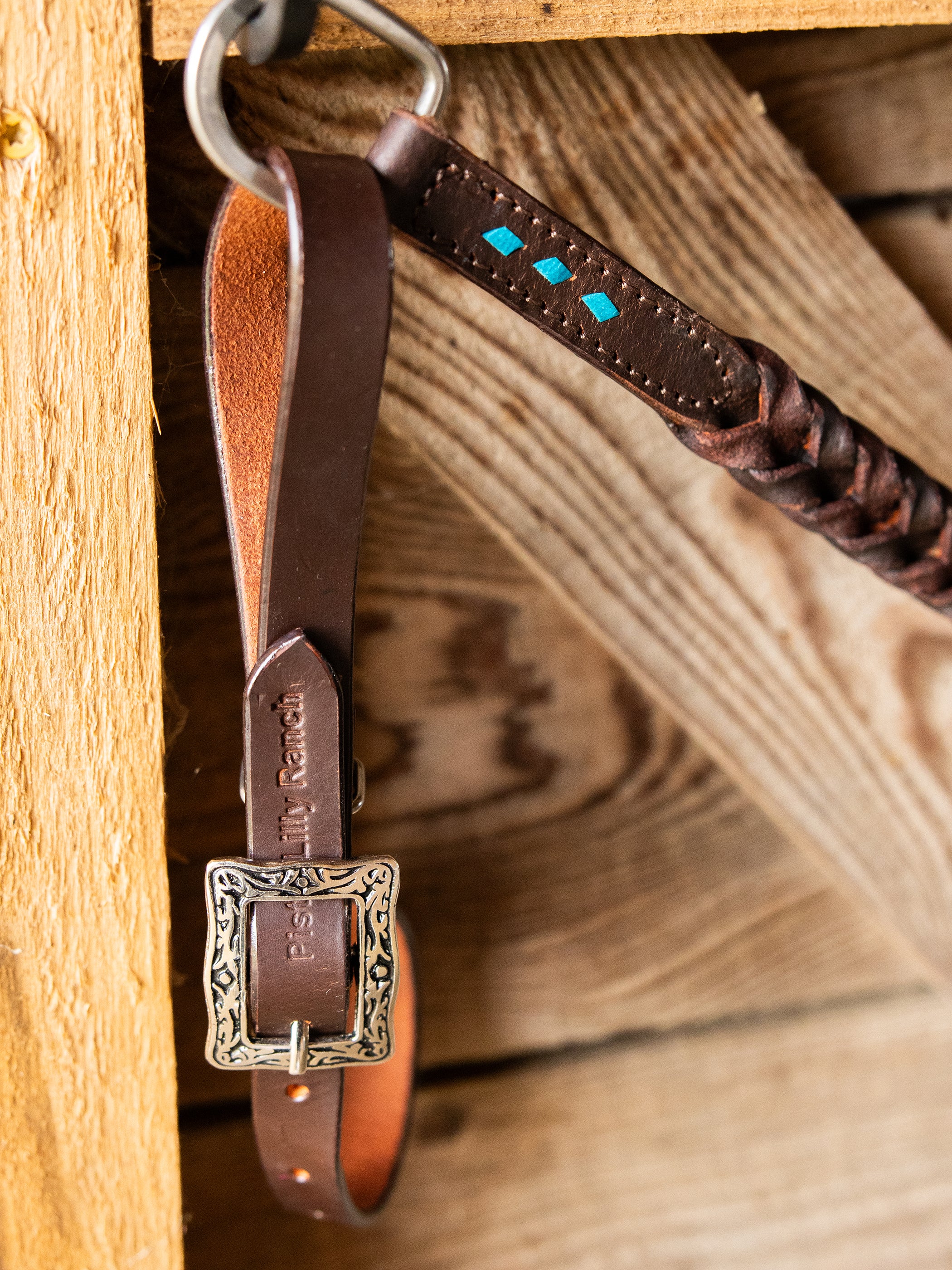 PLR Turquoise Boot Stitch Betty Tack Set