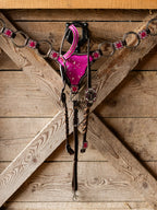 PLR Pink Cowhide Cowgirl Tack Set