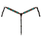 Circle Y PONY Filigree Turquoise Gator Breastcollar