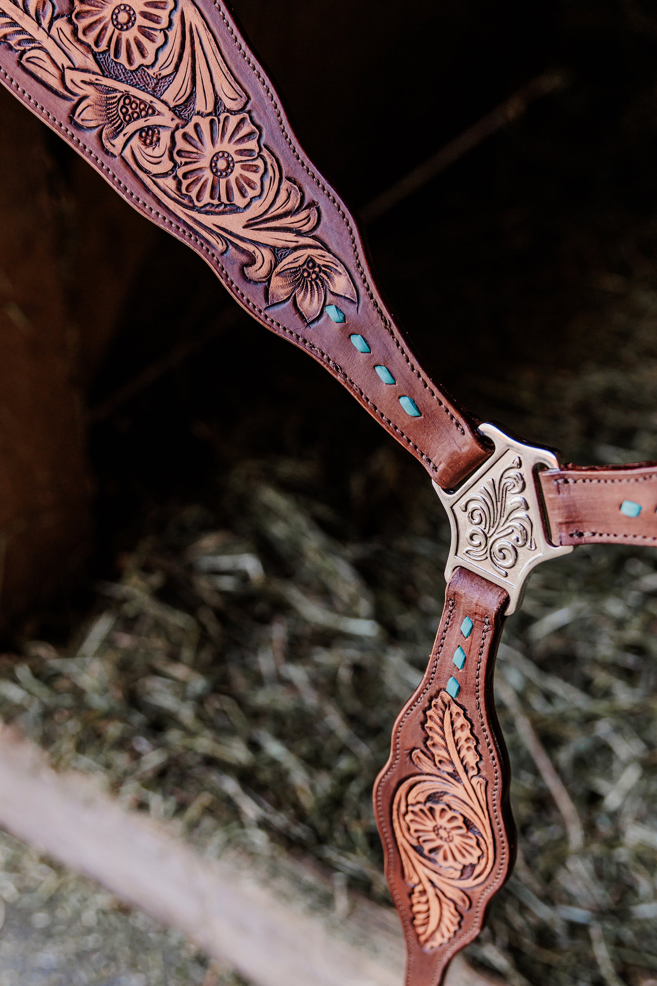 PLR Turquoise Blossom Draft Tack Set