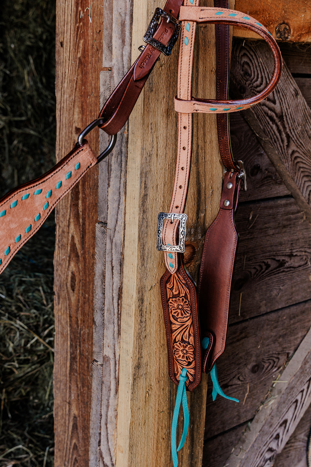 PLR Turquoise Blossom Draft Tack Set
