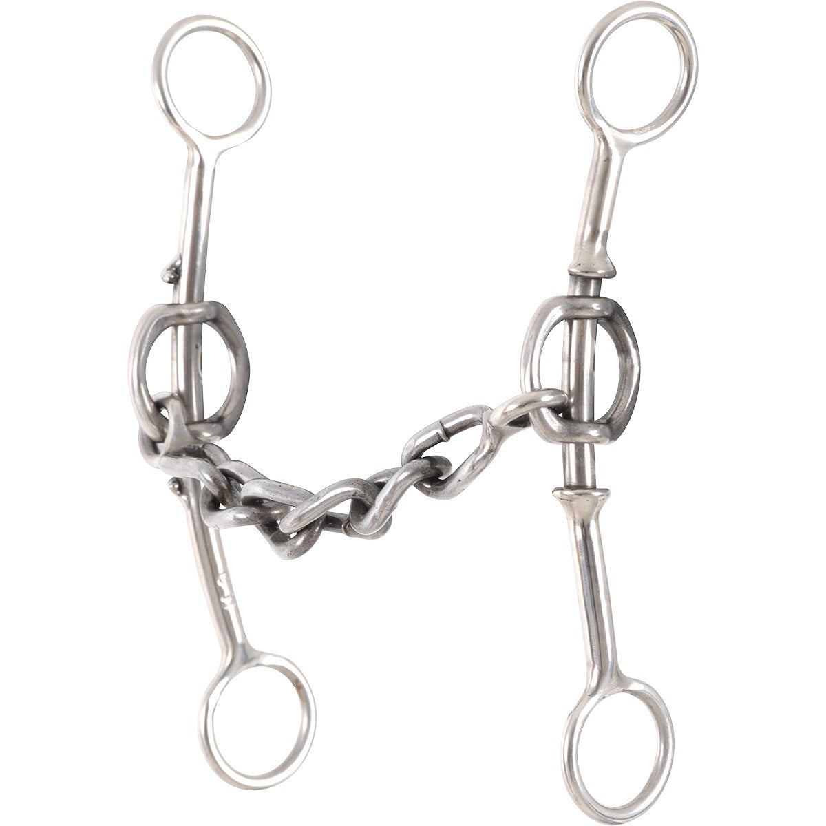 Classic Equine Double Shank Gag Barrel Bit