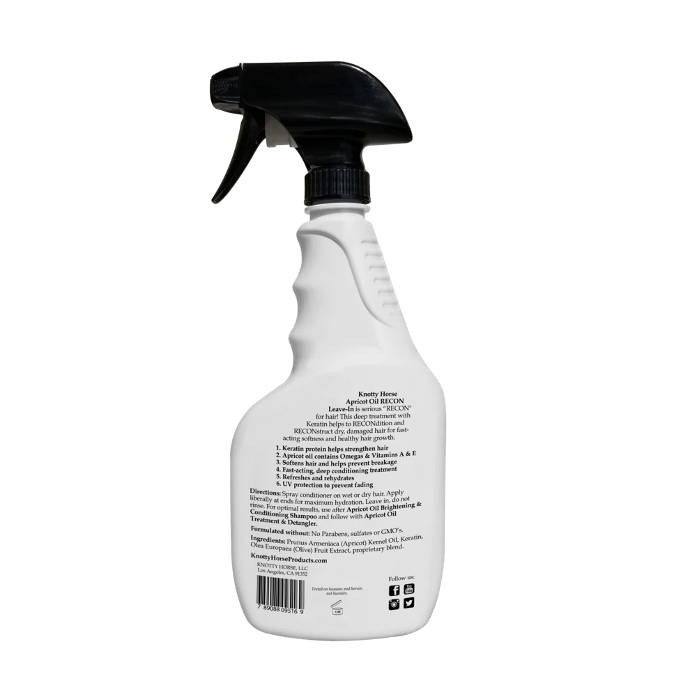 Knotty Horse Apricot Oil RECON Protein Leave-In Conditioner