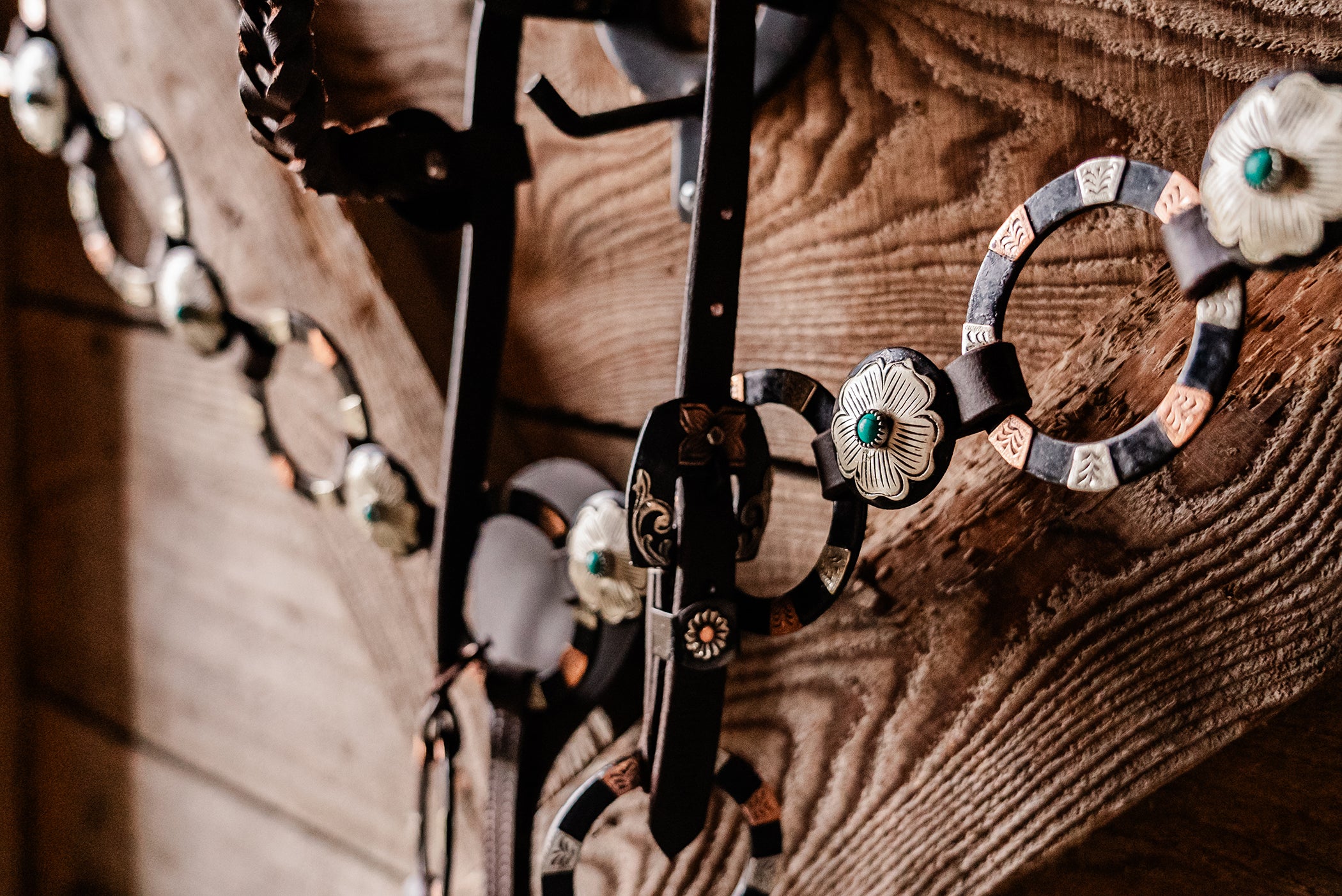 PLR Silver And Gold Gunsmoke Tack Set