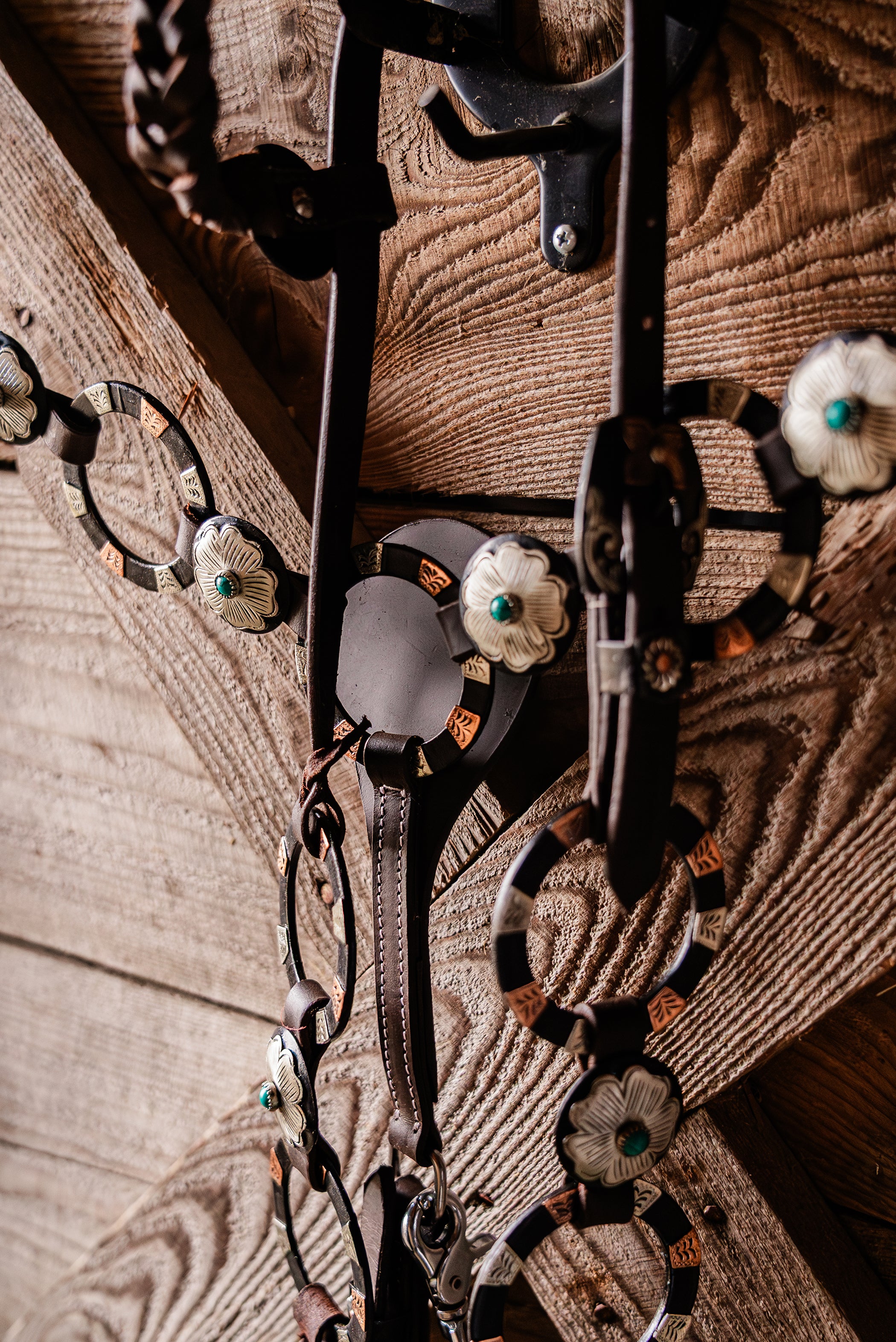 PLR Silver And Gold Gunsmoke Tack Set