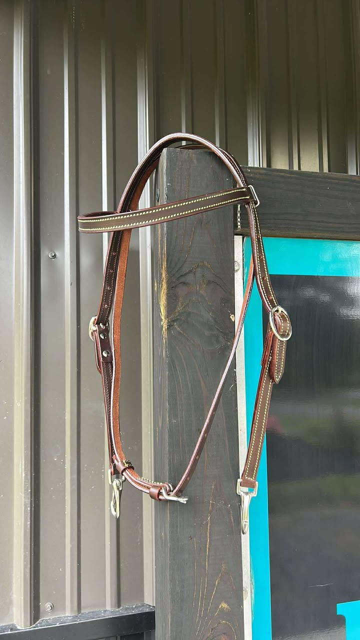 PLR Browband Headstall Quick Change Colored Stitching