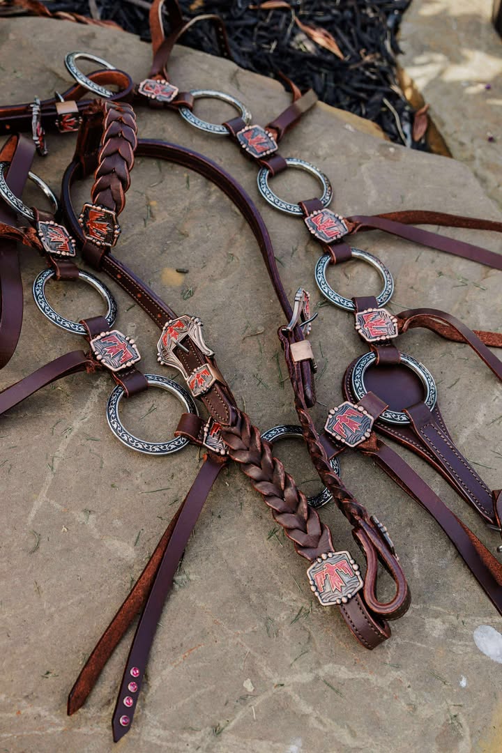 PLR Desert Rose Tack Set